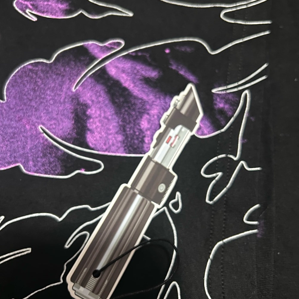 Civil regime Star Wars Black Short Sleeve Graphic Tee with Purple Accents - Picture 7 of 8